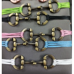 GoldSnaffle Bracciale Filetto per equitazione placcato con filetto bronzato