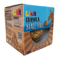 Likit Granola Stall-Ball 1,6 Kg dolcetto per cavalli divertimento e passatempo