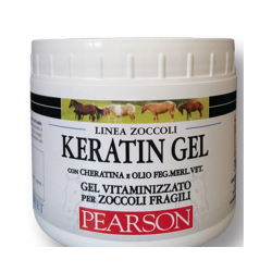 Gel per zoccoli con cheratina per zoccoli fragili vitaminizzato con olio di fegato di merluzzo Pearson Keratin Gel 500 Ml 