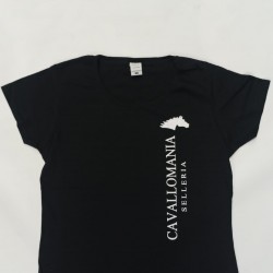 T-Shirt DONNA, UOMO, BIMBO/A morbido cotone CAVALLOMANIA equitazione tempo libero