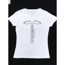 T-Shirt DONNA, UOMO, BIMBO/A morbido cotone CAVALLOMANIA equitazione tempo libero
