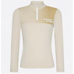 Polo bimbi da allenamento con zip Cavalleria Toscana Pop Art Jersey Foeece 