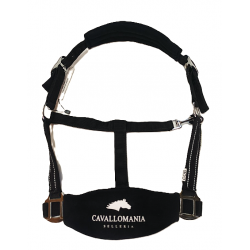 CAVEZZA PER CAVALLO CON NASALINA E SOVRANUCA IN MORBITO PILE IMBOTTITO RIFINITURA CATARIFRNAGENTE C.M COLLECTION