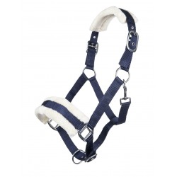 Capezza HKM cavallo o pony Bischofshofen nylon con agnellino sintetico