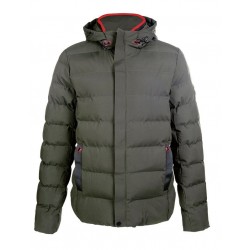 Giaccone imbottito uomo HKM equitazione Hamburg con cappuccio