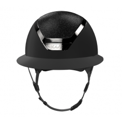 Casco Equitazione Kask Dogma Star Lady Chrome Anthracite Crystals Carpet Black