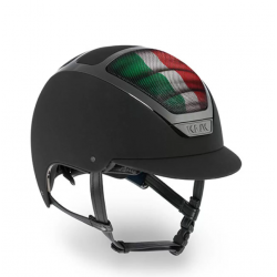 Cap Equitazione Kask Dogma Chrome Light ITALY Flag