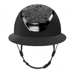 Casco equitazione Kask Lady Prestige Black Chrome Anthracite Crystals Midnight Anthracite 