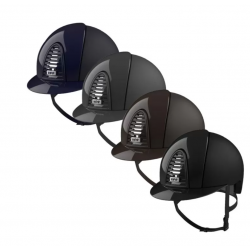 Casco Equitazione Kep Italia Cromo 2.0 Textile Inserti Polish