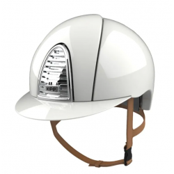 Casco Equitazione Kep Italia Cromo 2.0 Polish Bianco