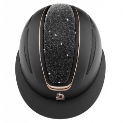 CAP TATTINI NETTUNO con profili lucidi oro rosa placca con cristalli super brillanti 