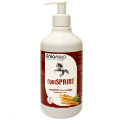 EQUISPRINT  Gel effetto calore preallenamento e antidolorifico. 500ml. union bio 