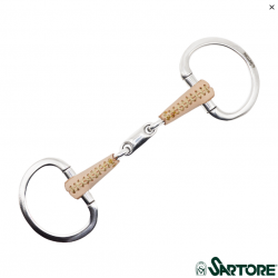 OLIVA RICOPERTO CUOIO DA 19 MM CON OLIVETTA INOX MM 135,ANELLI MM70