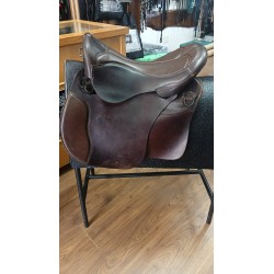 SELLA USATA TREKKER CUOIO MARRONE TG. UNICA SELLERIA PUGLIESE OCCASIONE