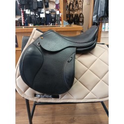 Sella salto USATO COME NUOVO  Chicago in cuoio con archetto intercambiabile misura 16'' colore nero 