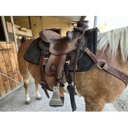 SELLA USATA Westwood (marca Le Selle Italiane) modello Lady Wade seggio 15, dotata di bucking rolls, arcione misura Full Quarter