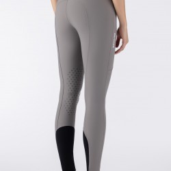 EQCUSMAKH - PANTALONE DONNA GRIP GINOCCHIO VITA ALTA EQUILINE TESSUTO TECNICO