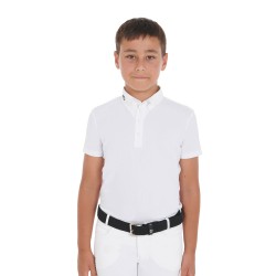 Polo bambino da concorso slim fit quattro bottoni EQUESTRO