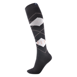CALZE DA EQUITAZIONE KARO - Classico disegno a rombi - Comfort eccellente - Pianta morbida, rinforzata con inserto elastico - Morbido tessuto misto cotone