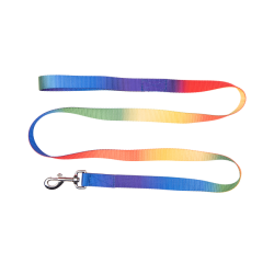 LUNGHINA PER CAVALLI COLORATA ARCOBALENO 1,80 M CON PASSAMANO