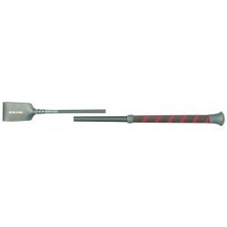 FRUSTINO EQUITAZIONE MONTA INGLESE FINALE PELLE  MANICO BICOLORE IN VELLUTO 70CM