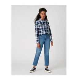 CAMICIA DONNA western slim fit WESTERN CHECK SHIRT COTONE 