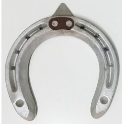 FERRO PER CAVALLI IN ALLUMINIO ANTERIORE 1 BARBETTA FIFPE CON TALLONE RIALZATO E SALVAPUNTA FUSETTI