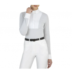 Equiline GARDEG - Polo da concorso Donna silver Lurex