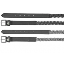 CINTURA IN CUOIO EQUITAZIONE MONTA INGLESE UMBRIA CON STRASS TRECCIA 