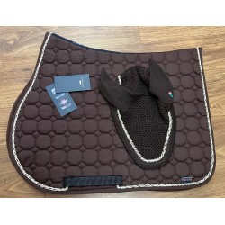 SOTTOSELLA EQUILINE OCTAGON AIR CONTROL SISTEM CON CUFFIA ABBINATA JUMP PER CAVALLO EQUITAZIONE MONTA INGLESE SALTO OSTACOLI