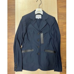 Giacca Competizione equitazione monta inglese DONNA super traspirante leggera estiva tessuto tecnico EQUESTRO bottoni anteriori e due tasche con zip 