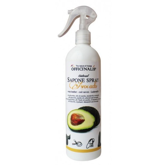 SAPONE SPRAY PER CUOIO E FINIMENTI DEL CAVALLO AVOCADO OFFICINALIS 500 ml