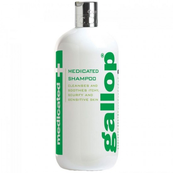 GALLOP SHAMPOO VERDE MEDICATED FM ITALIA 500 ml CURA DEL  MANTO per cavalli con cute sensibile 