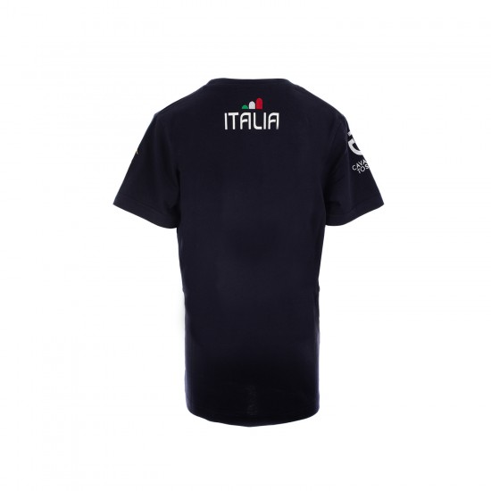 T-SHIRT EQUITAZIONE MONTA INGLESE UNISEX BIMBA/O FISE BLU 