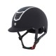 CASCO PER CAVALIERE MONTA INGLESE EQUESTRO MODELLO ECLIPSE STONE VELVET  CON ROTELLA REGOLAZIONE MISURA