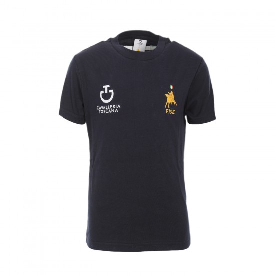 T-SHIRT EQUITAZIONE MONTA INGLESE IN COTONE BAMBINA CTxFISE 