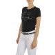 T-SHIRT EQUITAZIONE MONTA INGLESE COTONE DONNA LOGO GLITTER EQUESTRO 