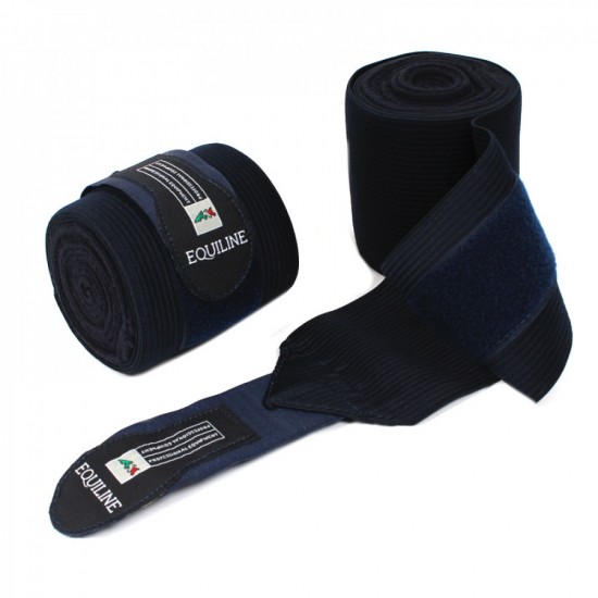 FASCE DA LAVORO IN ELASTICO EQUILINE WORK BANDAGE PER CAVALLI INTERNO IN PILE ANTISTATICO CHIUSURA IN VELCRO