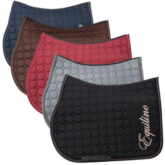 Sottosella cotone imbottito per cavallo monta inglese rettangolare Equiline Octagon BANKSIA 