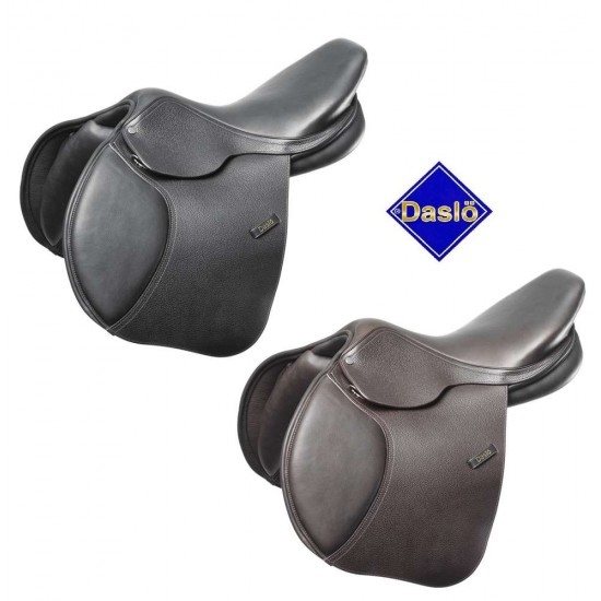 SELLA PER CAVALLO MONTA INGLESE DASLO TATTINI DA SALTO OSTACOLI CLOSE CONTACT NUOVO IDEALE PER CAVALLI CON GARRESE PRONUNCIATO