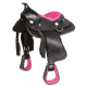 Sella western per pony e cavalli sintetica per bambini, modello Think Pink, completa di accessori. MISURA 12"