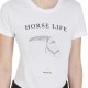 Equestro T-shirt diamonds horse life donna cotone T-shirt donna slim fit in cotone a mezza manica rappresenta la perfetta unione tra comodità ed eleganza grazie ai suoi dettagli.