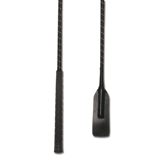  Frustino da salto con impugnatura speciale di elevata qualità, cuore leggero in fibra di vetro e larga paletta in cuoio