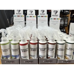 Mini Confezioni Prodotti per cavalli Masc Comodissime e pratiche.. 150 Ml. Insetticida, Shampoo, Sapone per cuoio, Districante.