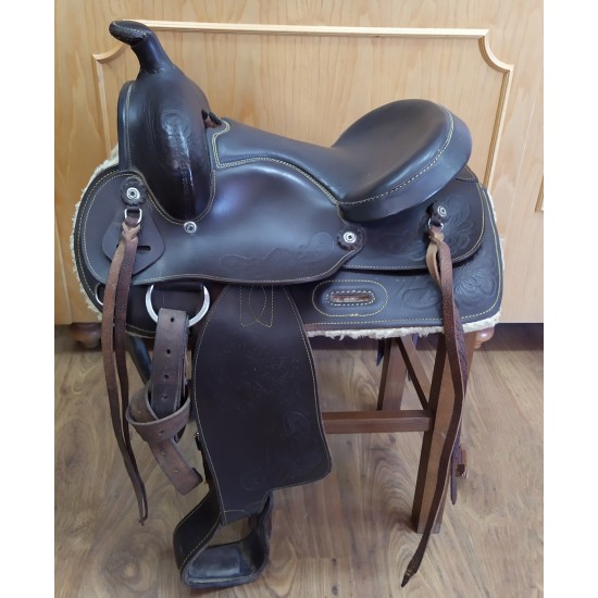 SELLA WESTERN NATOWA COME NUOVA MISURA 13" COLORE MARRONE 