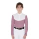 POLO COMPETIZIONE EQUITAZIONE MONTA INGLESE BAMBINA MANICA LUNGA EQUESTRO TECNICA