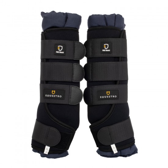 PROTEZIONI DA BOX SOTTOFASCE E PARACOLPI CAVALLO STABLE BOOTS IN NEOPRENE perfetti per il buon recupero del cavallo dopo l'allenamento, ideali anche per proteggere gli arti durante i trasporti.