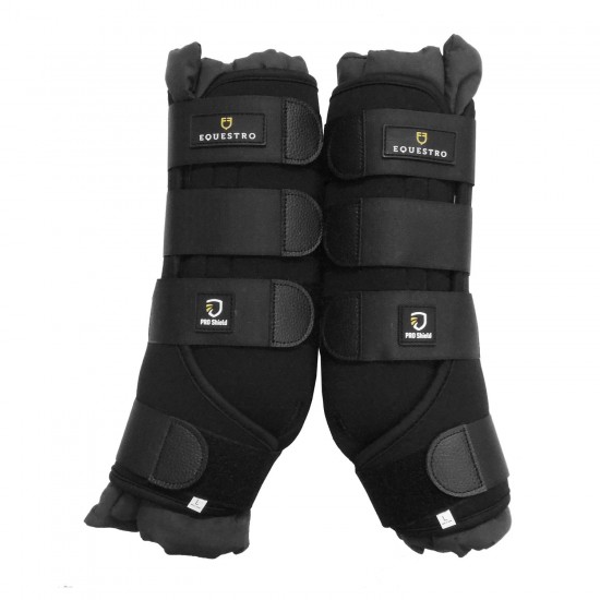 PROTEZIONI DA BOX SOTTOFASCE E PARACOLPI CAVALLO STABLE BOOTS IN NEOPRENE perfetti per il buon recupero del cavallo dopo l'allenamento, ideali anche per proteggere gli arti durante i trasporti.
