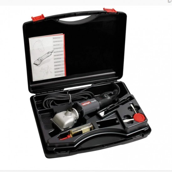 TOSATRICE PER CAVALLI HEINIGER HANDY Fornita con kit completo, pettini, cacciavite, olio lubrificante, pennello detergente e manuale d’istruzioni.