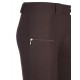 Pantaloni equitazione monta inglese donna Sarm Hippique microfibra e grip ginocchio